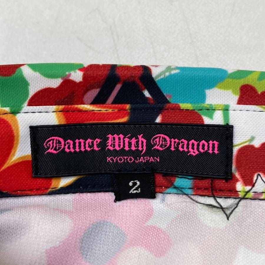 Dance With Dragon（ダンスウィズドラゴン） 半袖ポロシャツ 蝶×花