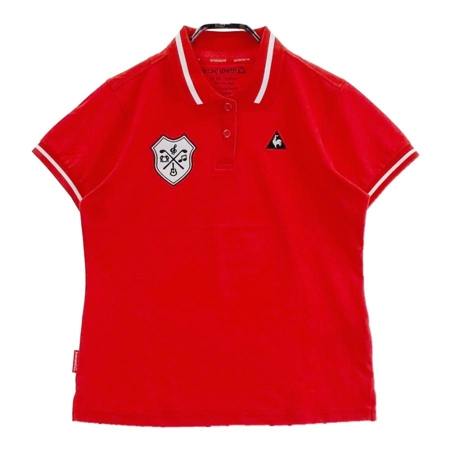 LE COQ GOLF ルコックゴルフ QGWNJA02 半袖ポロシャツ レッド系 L