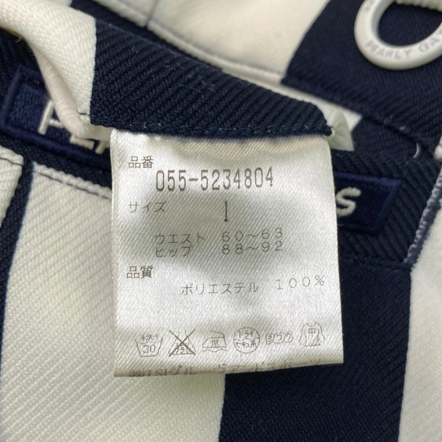 PEARLY GATES ネイビー ストライプ プリーツスカート PEARLY GATES パーリーゲイツ スカート ストライプ柄 ネイビー系