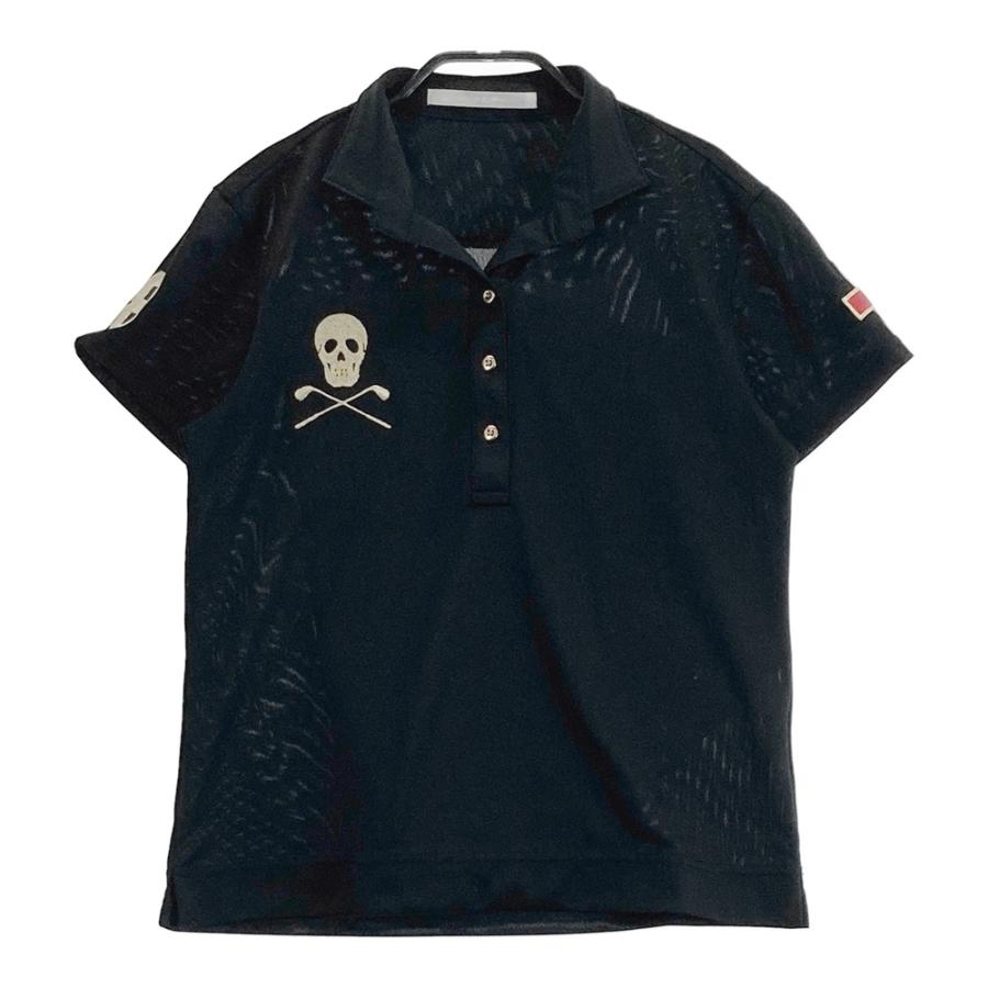 【美品】MARK & LONA マークアンドロナ 半袖 ポロシャツ ブラック MARK&LONA マークアンドロナ 半袖ポロシャツ ブラック系 M ゴルフ