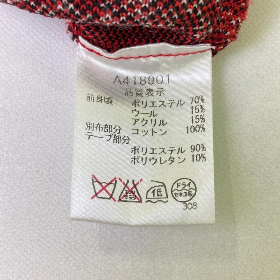 ARCHIVIO アルチビオ  半袖スウェット切替ニット チェック レッド系 36 ゴルフウェア レディース_4