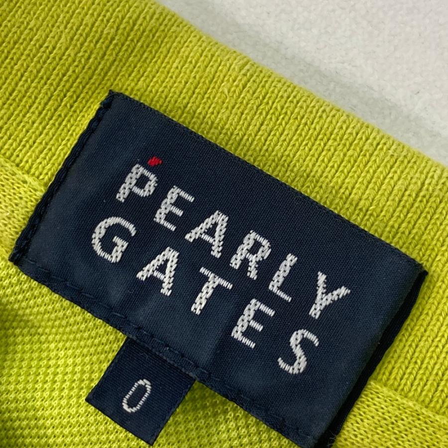 PEARLY GATES（パーリーゲイツ） 半袖ポロシャツ ニコちゃん グリーン