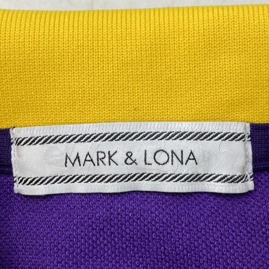 サイズ：M MARK&LONA マークアンドロナ  半袖ポロシャツ  パープル系 [240001255020] ゴルフウェア レディース ストスト MARK&LONA マークアンドロナ 半袖ポロシャツ パープル系 M
