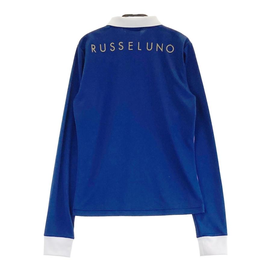Russeluno ポロシャツ ストライプ チェーン柄