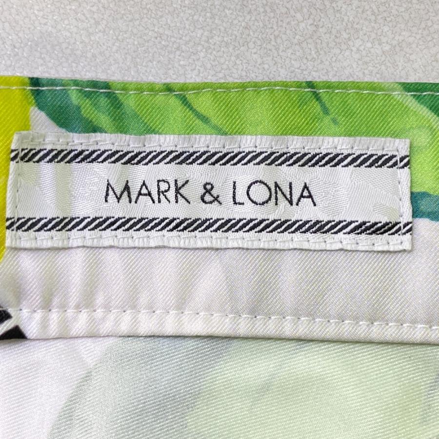 MARK\u0026LONA マークアンドロナ  ストレッチスカート レモン 総柄 ホワイト系 S ゴルフウェア レディースの画像