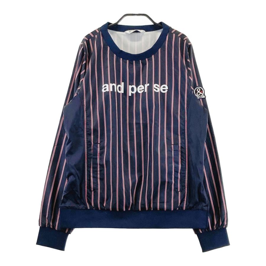 and per se  アンパスィ　ウエア　中生地蓄熱素材 and per se アンパスィ 長袖 モックネックシャツ メンズ ゴルフ