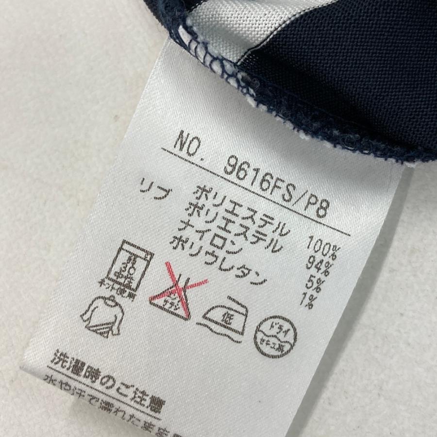 サイズ：S AND PER SE アンパスィ  ストレッチ 半袖ポロシャツ ボーダー柄 ブラック系 [240001302857] ゴルフウェア レディース ストスト and per se（アンパスィ） ストレッチ 半袖ポロシャツ ボーダー柄