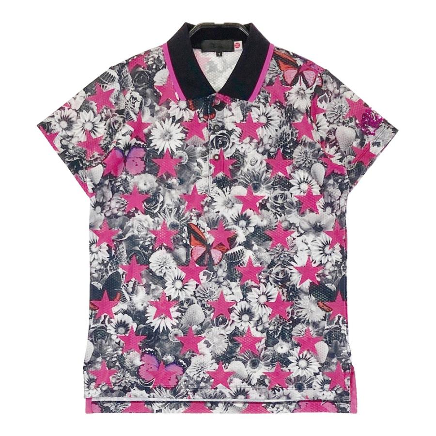 サイズ：2 DANCE WITH DRAGON ダンスウィズドラゴン 半袖ポロシャツ 花