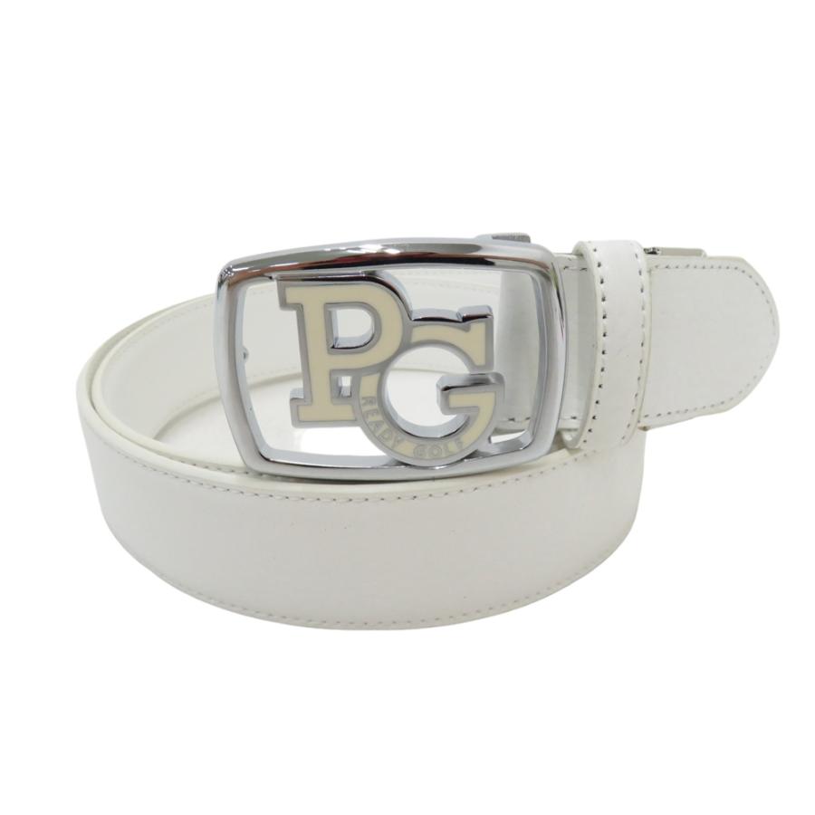 PEARLY GATES パーリーゲイツ レザーベルト ホワイト系 42/105 ゴルフ  
