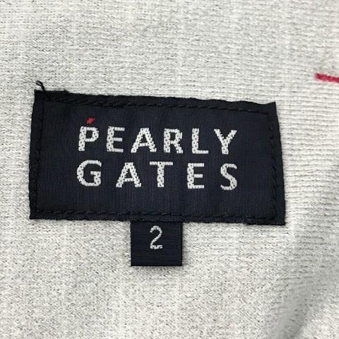 PEARLY GATES パーリーゲイツ  蓄熱 裏起毛 ニットスカート ワッペン  ピンク系 2 ゴルフウェア レディースの画像