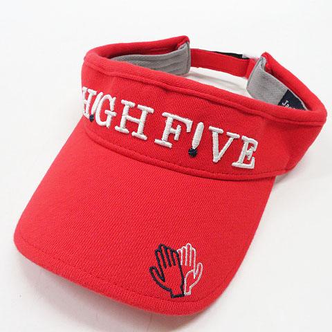 JACK BUNNY ジャックバニー サンバイザー レッド系 FR ゴルフウェア  