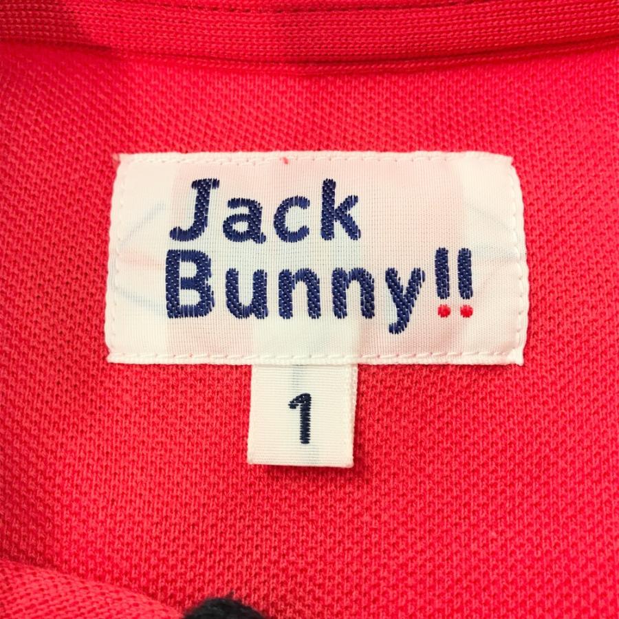 Jack Bunny!!（ジャックバニー） JACK BUNNY 半袖ポロシャツ レッド系