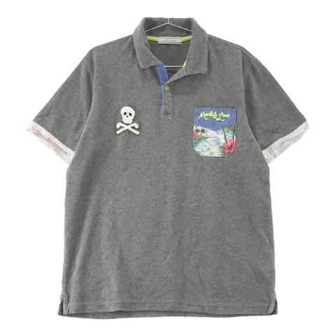 MARK&LONA マークアンドロナ パイル地半袖ポロシャツ グレー系 XL