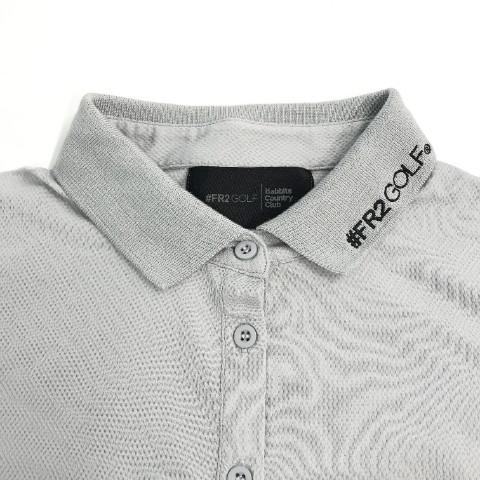 FR2 GOLFAW 半袖ポロシャツ アコーディア グレー系 M ゴルフウェア