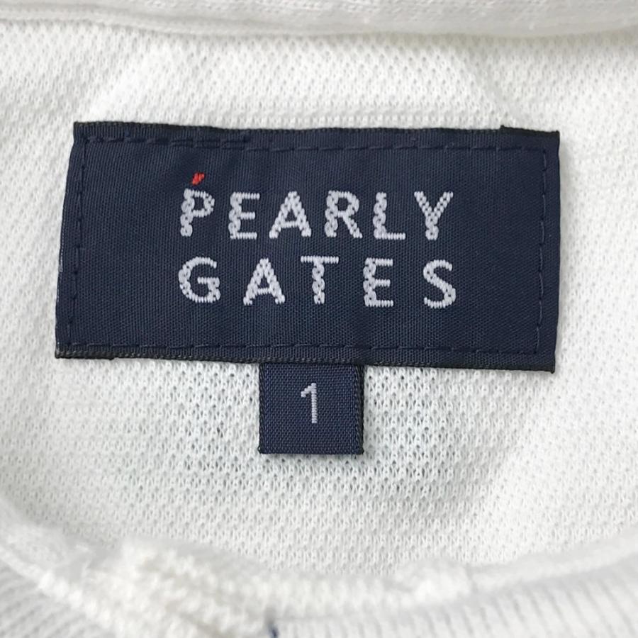 PEARLY GATES（パーリーゲイツ） 半袖ポロシャツ ニコちゃん ホワイト