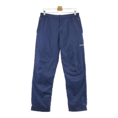 新品L ゴルフデサントスリクソン中綿ロングパンツ ネイビー