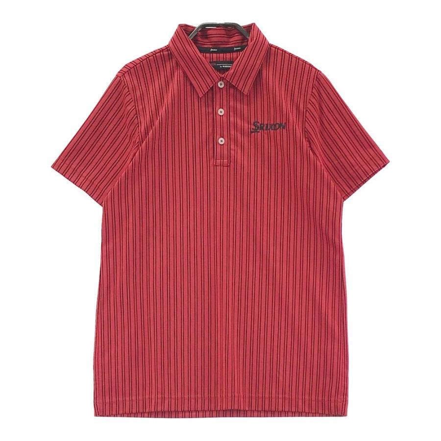 SRIXON スリクソン by DESCENTE 半袖 ポロシャツ ストライプ柄 SRIXON スリクソン by DESCENTE 半袖 ポロシャツ ストライプ柄