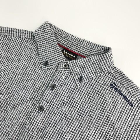 TAYLOR MADE テーラーメイド 長袖ポロシャツ ボタンダウン チェック柄