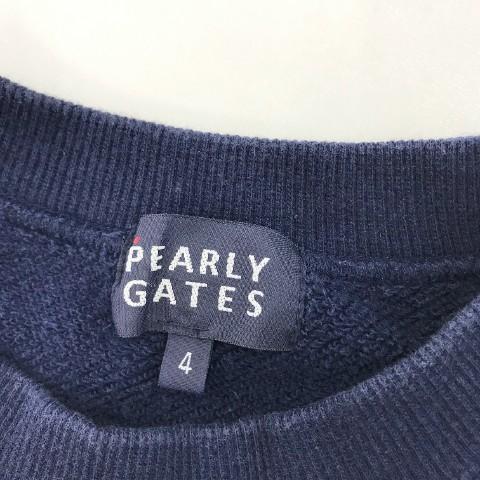 PEARLY GATES パーリーゲイツ スウェット トレーナー ネイビー系 4 ゴルフウェア メンズ