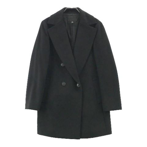 ICB アイシービー ベルテッド ガウンコート ロングコート カシミヤ混 9号 ICB（アイシービー） ロングコート カシミヤ混 ブラック系 JPN 9