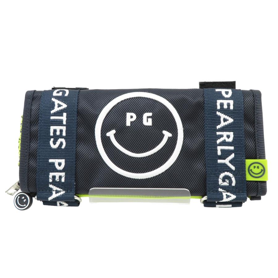 PEARLY GATES パーリーゲイツ マルチケース ニコちゃん ロゴ ネイビー