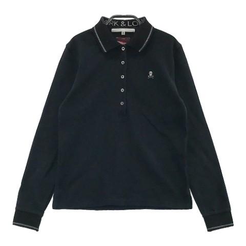 MARK&LONA マークアンドロナ 長袖ポロシャツ ブラック系 M ゴルフ