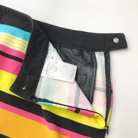 Kappa GOLF KAPPA カッパゴルフ スカート ボーダー柄 イエロー系 Kappa GOLF KAPPA カッパゴルフ スカート ボーダー柄 イエロー系