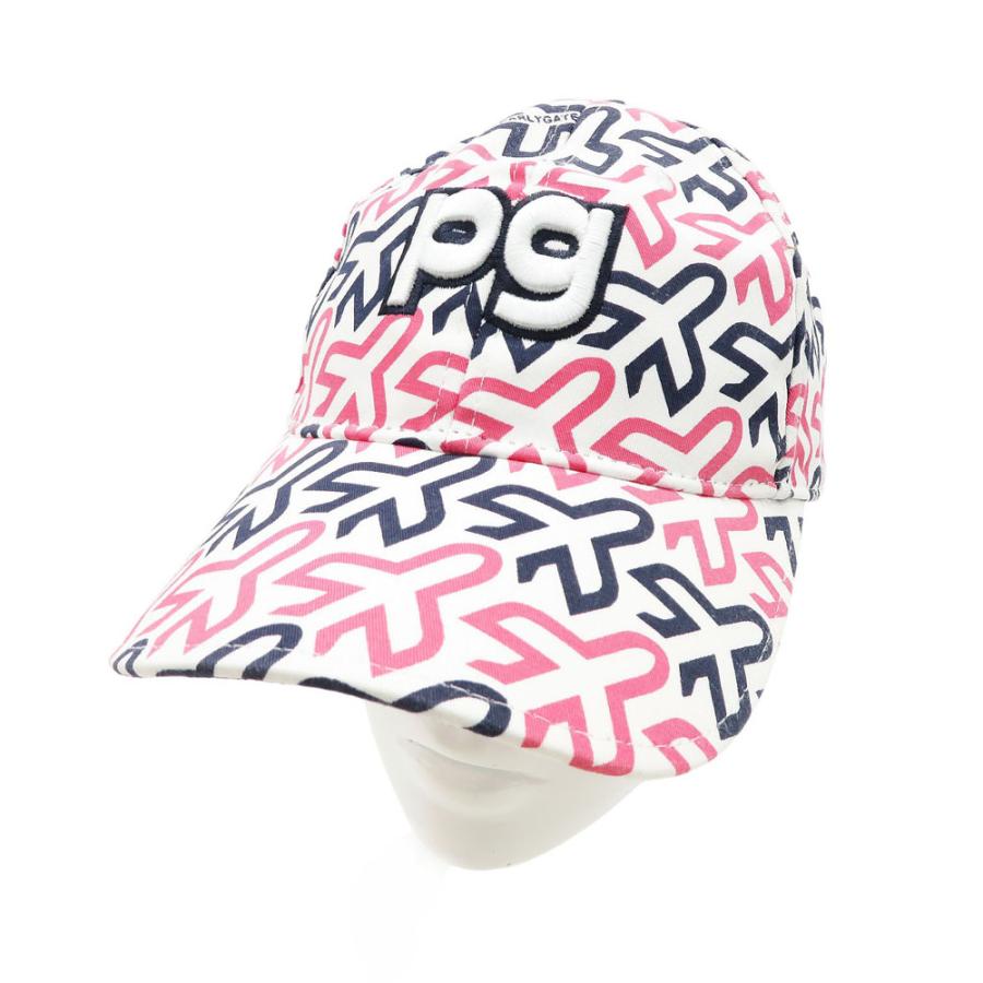 PEARLY GATES（パーリーゲイツ） キャップ 飛行機 総柄 ホワイト系 FR