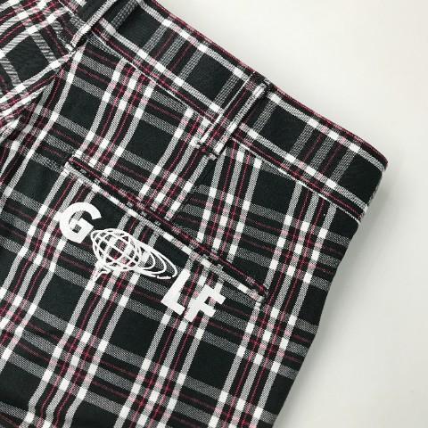 BEAMS GOLF ビームスゴルフ ストレッチパンツ プリント チェック柄