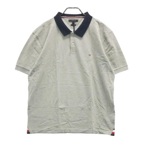 新品】TOMMY HILFIGER トミーヒルフィガー 半袖ポロシャツ グレー系