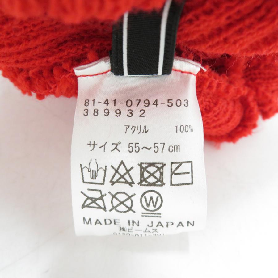 BEAMS GOLF（ビームス ゴルフ） ニットキャップ レッド系 55-57 ゴルフ