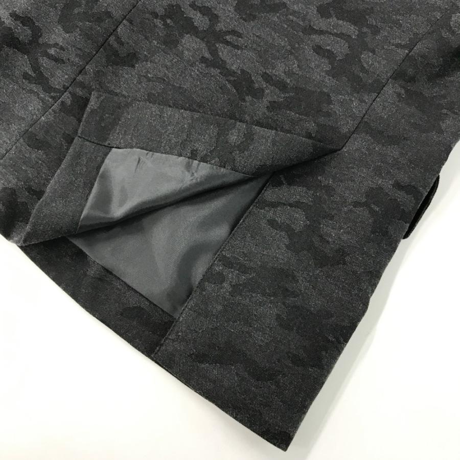 BARASSI バラシ テーラードジャケット 迷彩 カモフラ柄 グレー系 46 