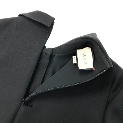 GUCCI グッチ 661672 半袖ワンピース ダブルG チェーン ブラック GUCCI グッチ 661672 半袖ワンピース ダブルG チェーン ブラック