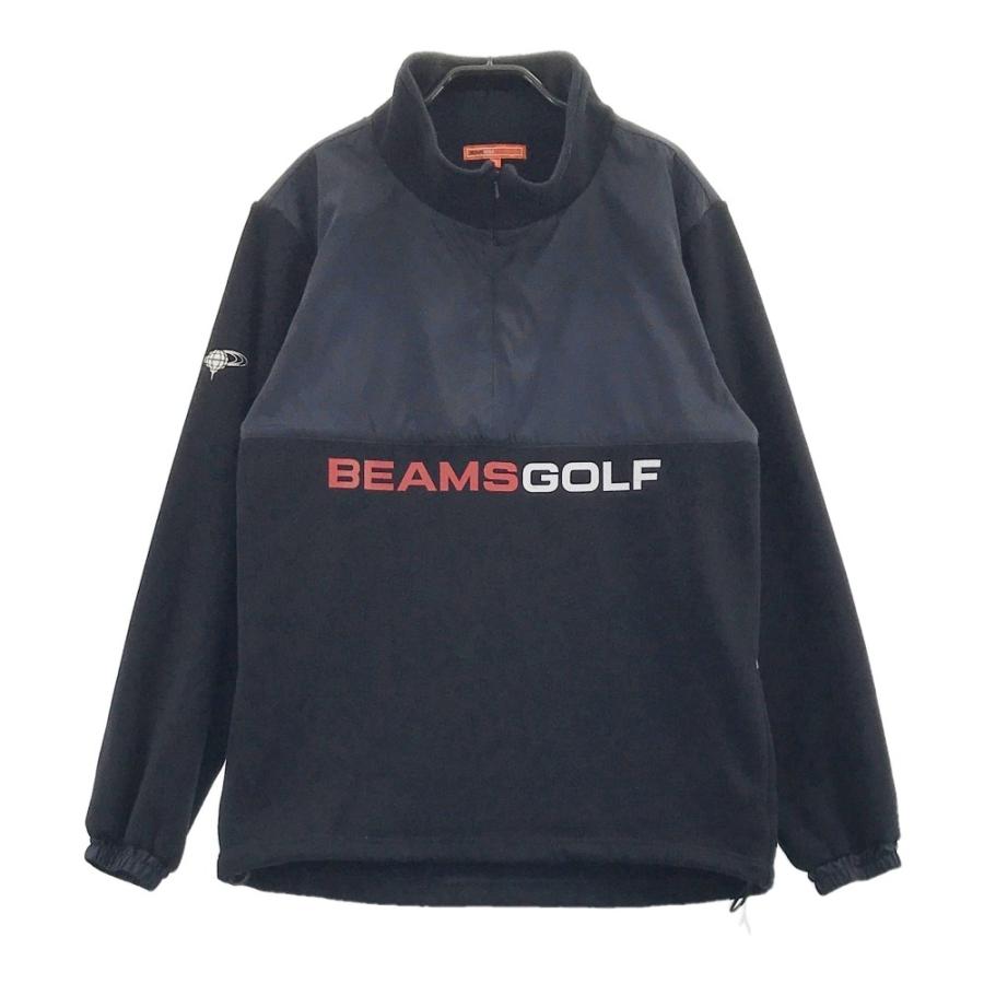 BEAMS GOLF ビームスゴルフ ナイロン切替 裏起毛 ハーフジップブルゾン