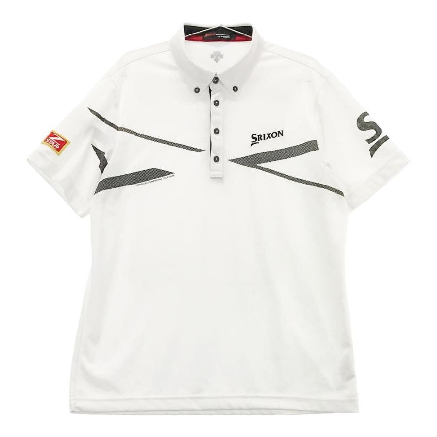 SRIXON スリクソン Z STAR デサント 半袖ポロシャツ ボタンダウン ホワイト系 LL ゴルフウェア メンズ  :1-240001911746:ブランド古着ストスト - 通販 - Yahoo!ショッピング