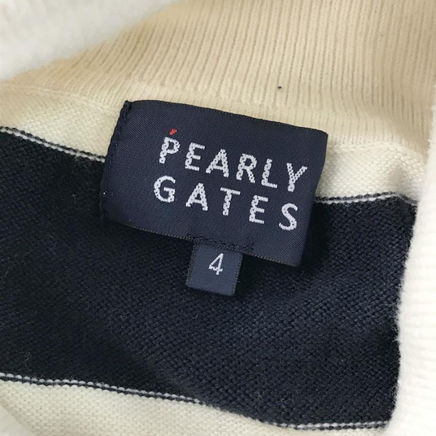 PEARLY GATES パーリーゲイツ ハイネック ニットセーター ワッペン