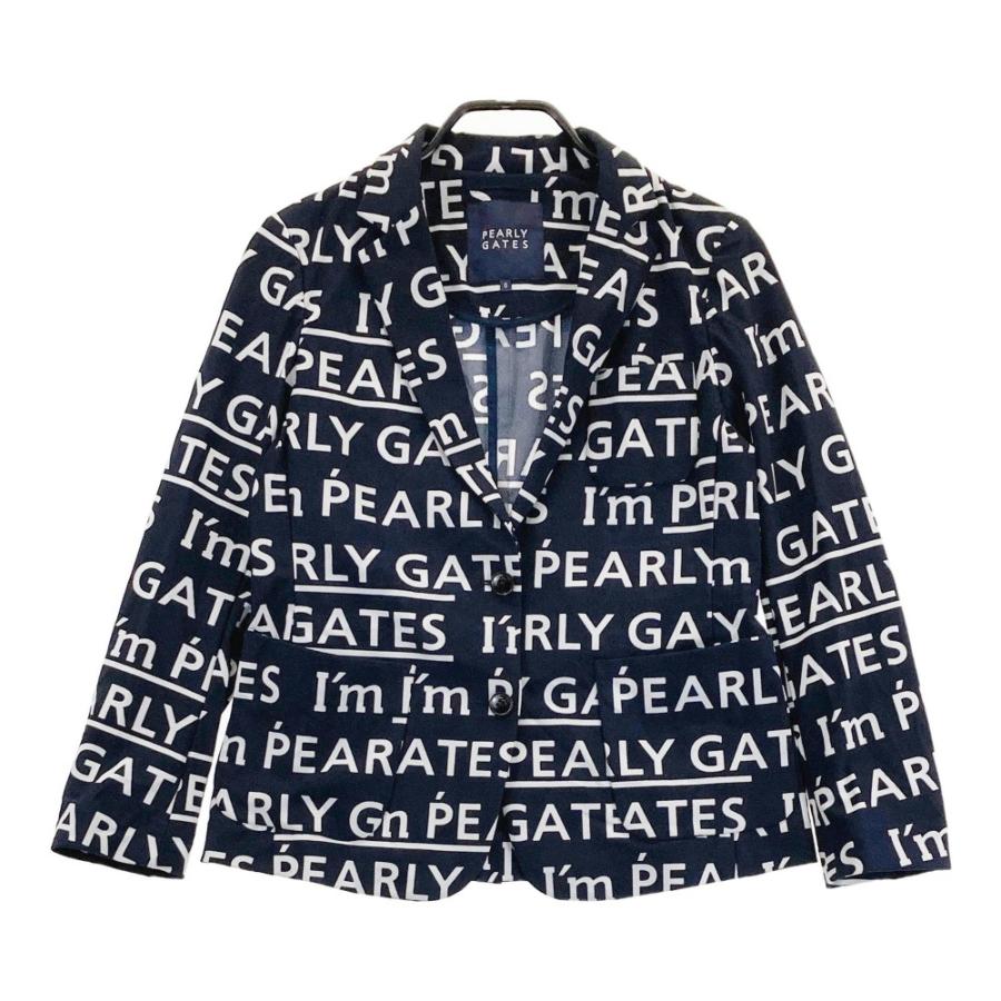 PEARLY GATES パーリーゲイツ テーラードジャケット 総柄 ネイビー系 0 