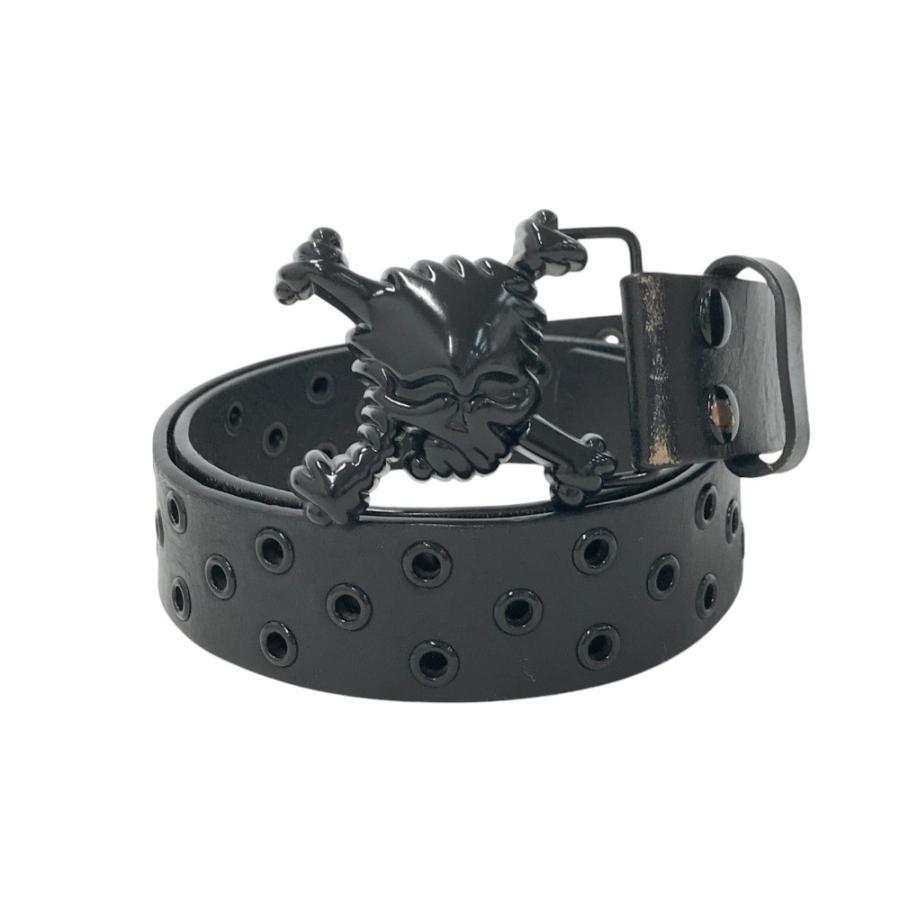 限定 OAKLEY LEATHER 3D SKULL BELT スカル バックル