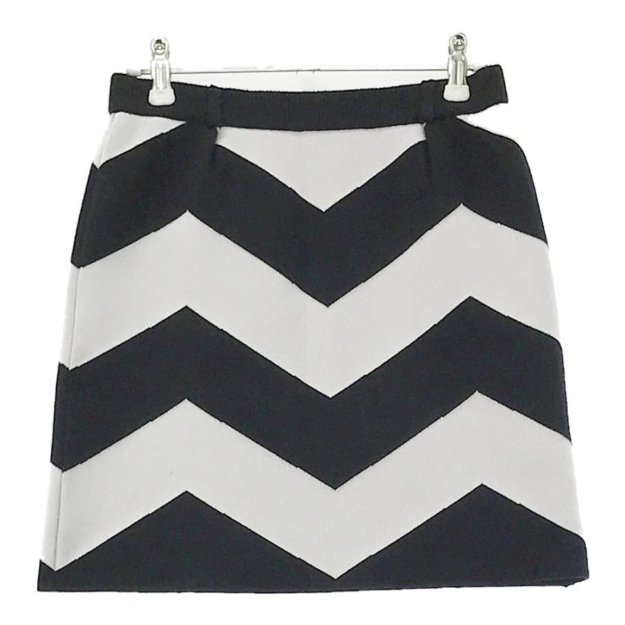 ARCHIVIO アルチビオ ニットスカート 総柄 ブラック系 36 ゴルフウェア