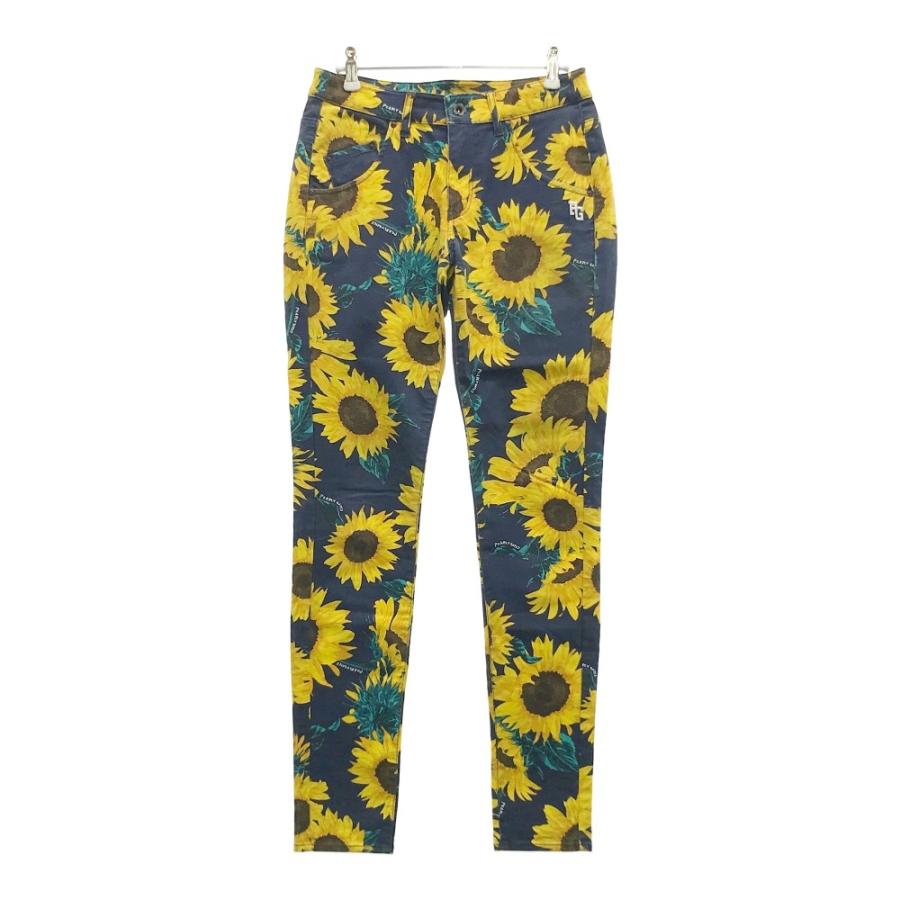 PEARLY GATES パーリーゲイツ ストレッチパンツ ひまわり 総柄  