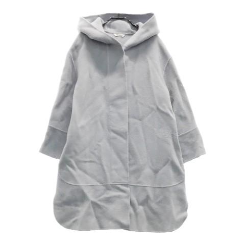 Aquascutum（アクアスキュータム） フード付き ウールコート ブルー系 