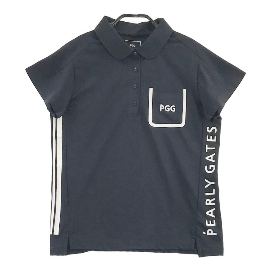 PGG PEARLY GATES パーリーゲイツ 2021年モデル 半袖ポロシャツ サイドロゴ ネイビー系 1 ゴルフウェア レディース :  1-240001939964 : ブランド古着ストスト - 通販 - Yahoo!ショッピング