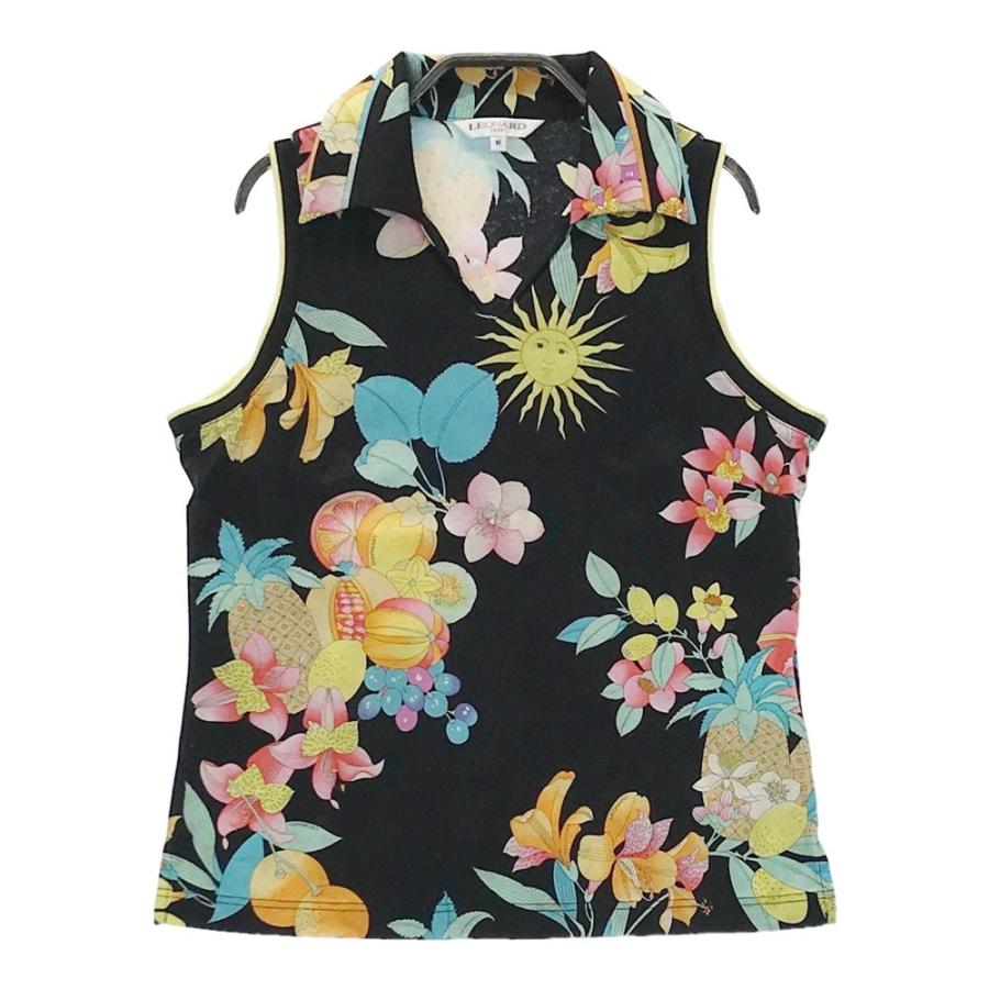 LEONARD SPORT レオナール スポーツ ノースリーブ Tシャツ 総柄