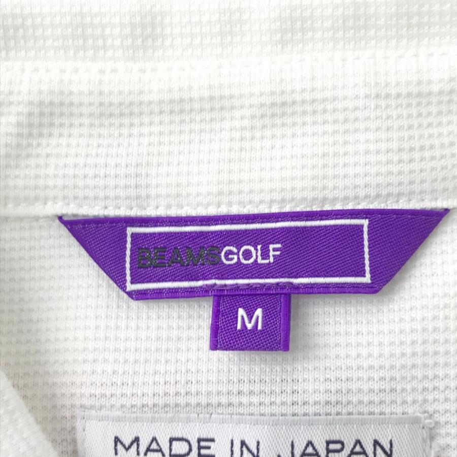 BEAMS GOLF ビームスゴルフ  半袖ポロシャツ  ホワイト系 M ゴルフウェア レディース｜stst-used｜03