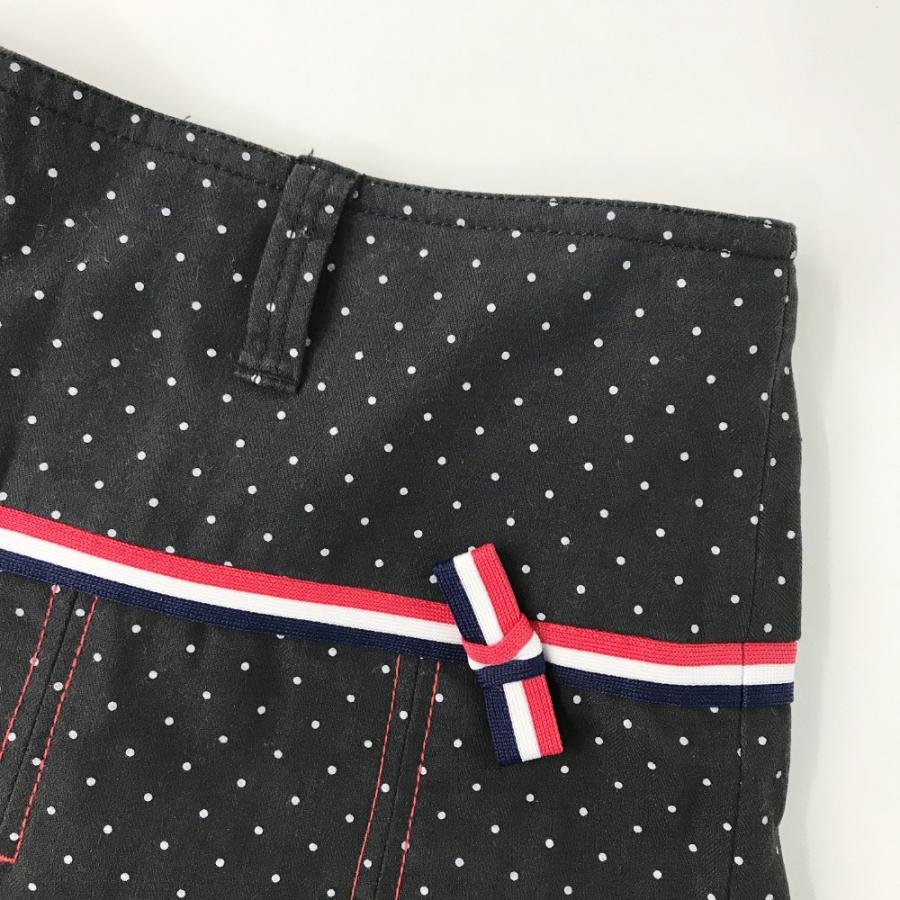 FILA GOLF フィラゴルフ プリーツスカート ドット柄 ブラック系