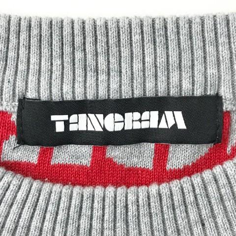 TANGRAM　タングラム ニット セーター 総柄 グレー系 L ゴルフウェア メンズ