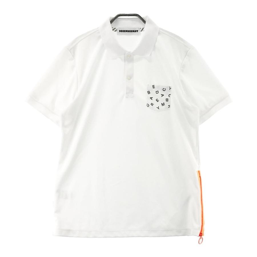 DECEMBERMAY ディセンバーメイ 半袖ポロシャツ ホワイト系 XL ゴルフ