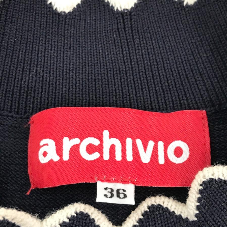 archivio（アルチビオ） ニットベスト ネイビー系 36 ゴルフウェア