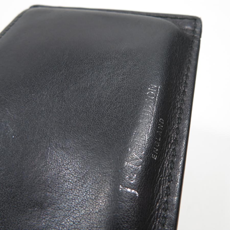 J&amp;M Davidson ジェイアンドエムデヴィッドソン ロゴ レザー カードケース ケース ブラック系【美品】【中古】 J&M DAVIDSON - J&M Davidson ジェイアンドエムデヴィッドソン ロゴ