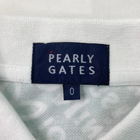 PEARLY GATES パーリーゲイツ 2021年 上田桃子プロモデル 半袖ポロシャツ 総柄 グリーン系 0 ゴルフウェア レディースの画像